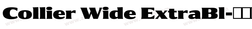 Collier Wide ExtraBl字体转换